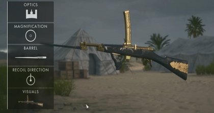 Battlefield 1: Así lucen las armas de la I Guerra Mundial con la skin dorada Battlefield 1: Así lucen las armas de la I Guerra Mundial con la skin dorada