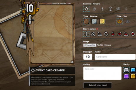 Gwent cuenta con su propio editor de cartas Gwent cuenta con su propio editor de cartas