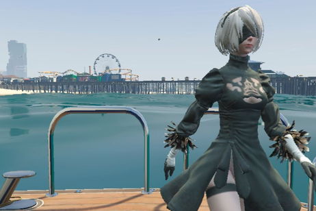 GTA V: Juega como 2B de NieR: Automata gracias a este mod GTA V: Juega como 2B de NieR: Automata gracias a este mod