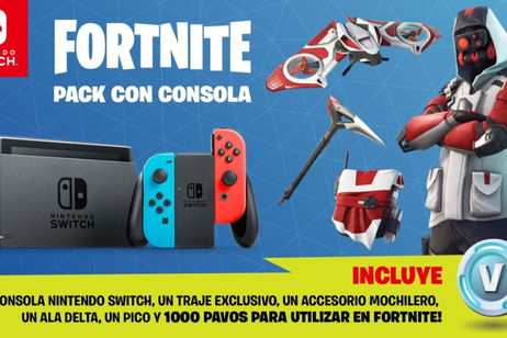 El pack Nintendo Switch más Fortnite que incluye contenido adicional ya está disponible El pack Nintendo Switch más Fortnite que incluye contenido adicional ya está disponible