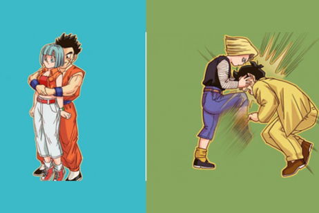 Los personajes de Dragon Ball Z son utilizados para mostrar posiciones de defensa personal Los personajes de Dragon Ball Z son utilizados para mostrar posiciones de defensa personal
