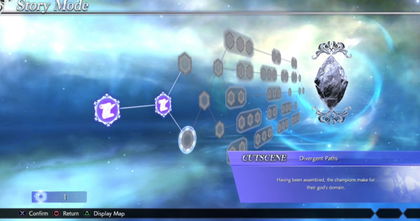 El modo historia de Dissidia Final Fantasy NT ha de desbloquearse luchando El modo historia de Dissidia Final Fantasy NT ha de desbloquearse luchando