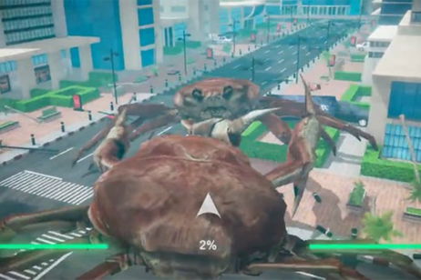 Las peleas de cangrejos se convierten en un videojuego real Las peleas de cangrejos se convierten en un videojuego real