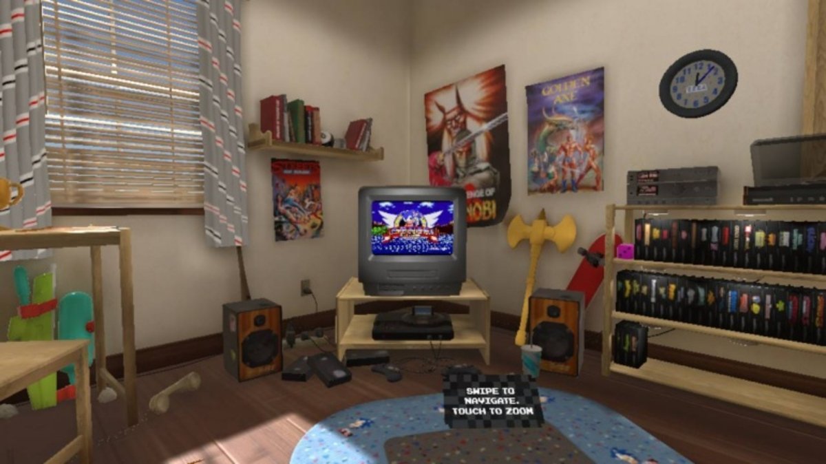 El diseño de la habitación acompaña al espíritu clásico de Sega Mega Drive Classics.
