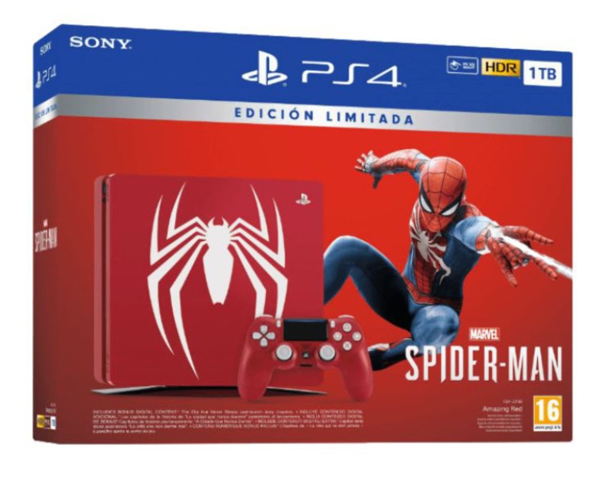 PlayStation 4 Slim edición limitada Spider-Man