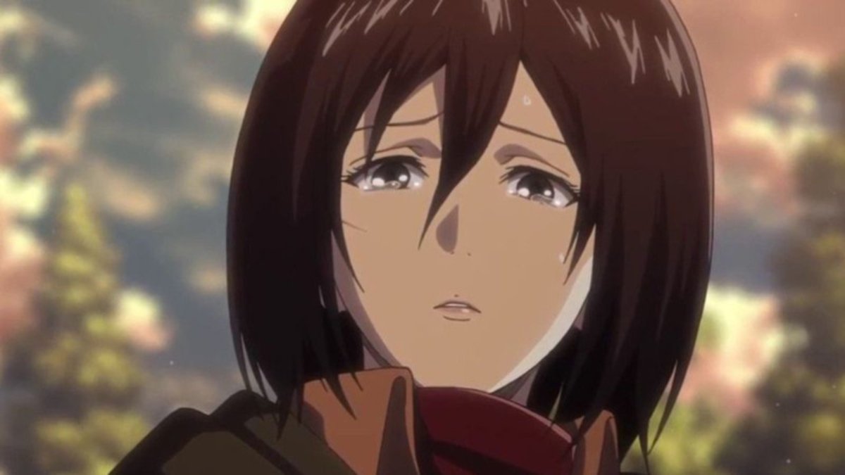 Este cosplay representa un emotivo momento de Mikasa
