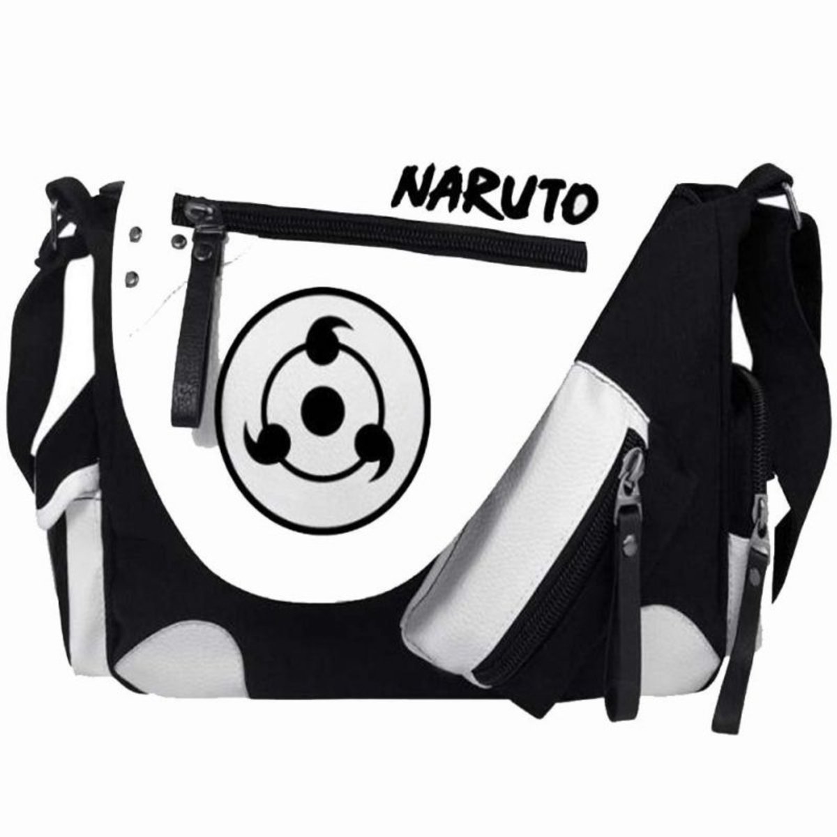 Estuche especial blanco y negro de Naruto