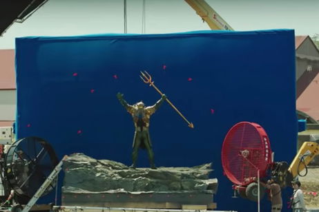 Un vídeo muestra como era Aquaman antes de añadir los efectos especiales Un vídeo muestra como era Aquaman antes de añadir los efectos especiales