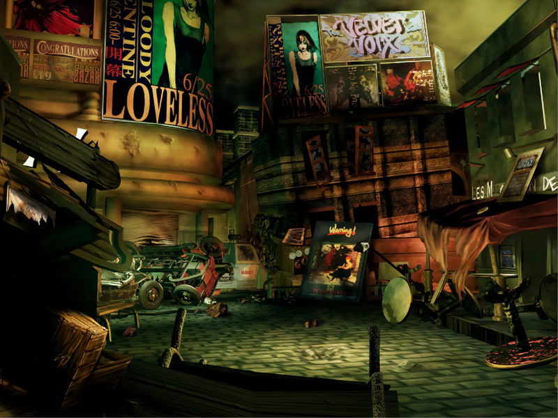 Fondo de una calle en FF VII
