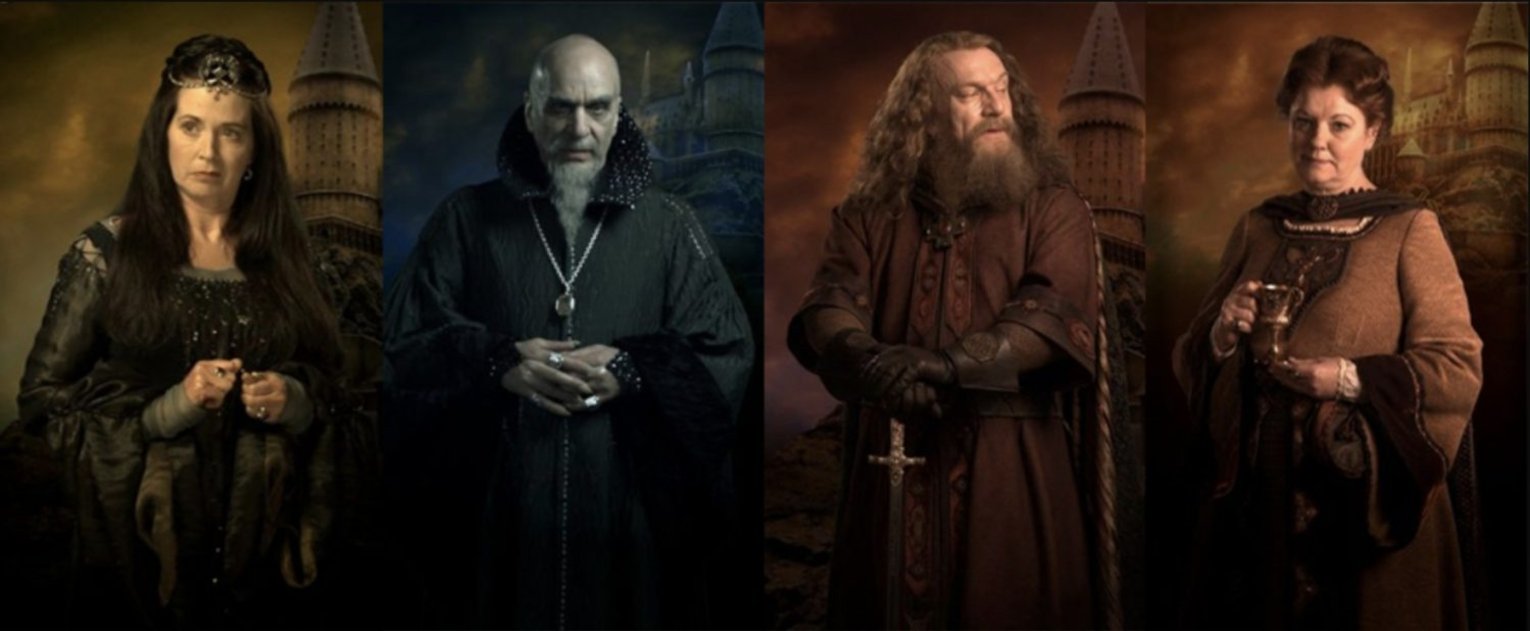 Los 4 fundadores de Hogwarts en Harry Potter