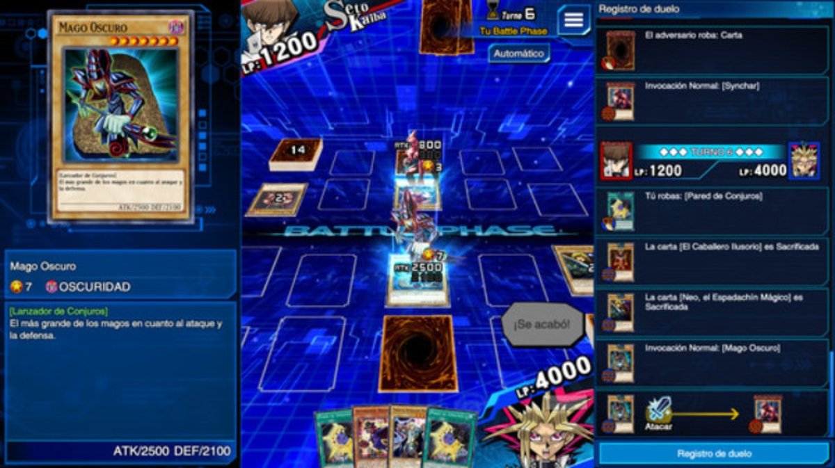 Captura de Yu-Gi-Oh! Duel Links en su versión PC