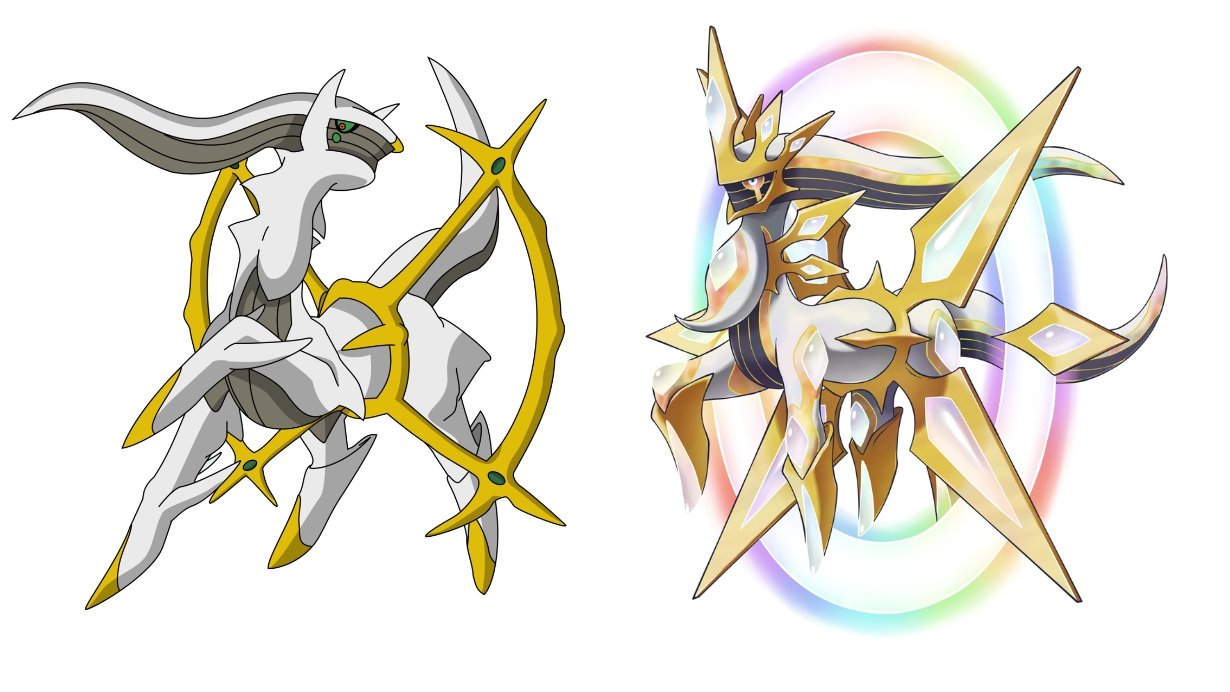 Pokémon Arceus y Mega Arceus