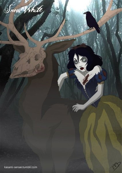 Princesa Blancanieves de Disney en su versión malvada