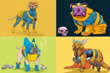 Descubre cómo serían los personajes de Marvel si fueran perros Descubre cómo serían los personajes de Marvel si fueran perros