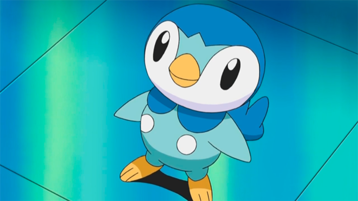 piplup pokémon inicial tipo agua