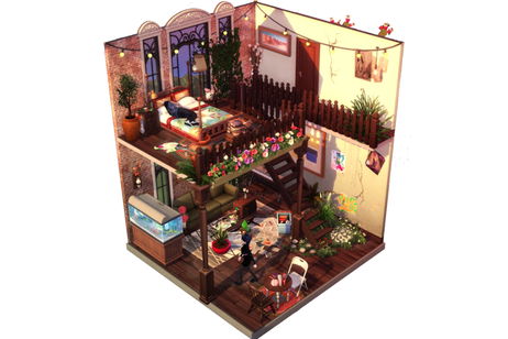 La nueva moda en Los Sims es construir casas de muñecas La nueva moda en Los Sims es construir casas de muñecas