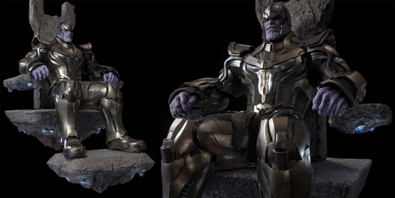 Unreal Thanos diseño renderizado en unreal