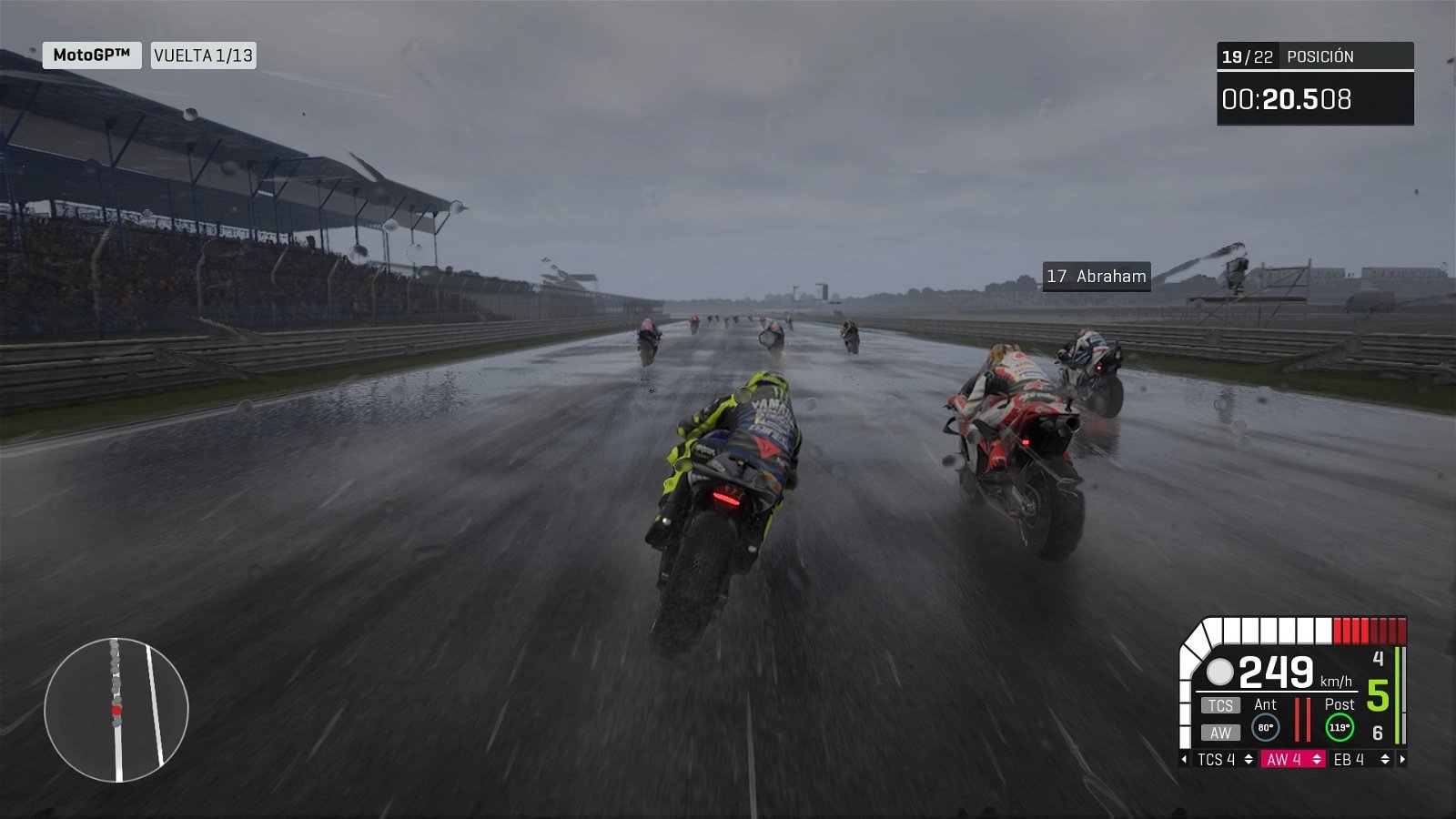 MotoGP 19: imagen capturada por la redacción de Alfa Beta Juega