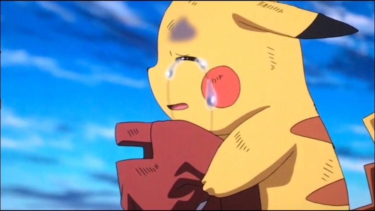 Pikachu llorando
