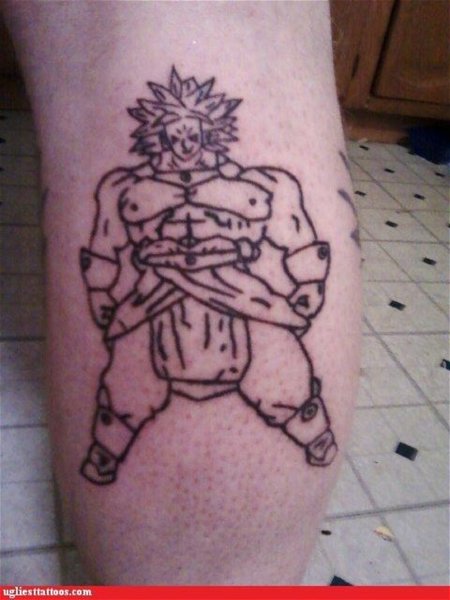 Tatuaje de Broly de Dragon Ball
