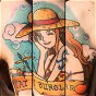 Tatuaje de One Piece en un hombro