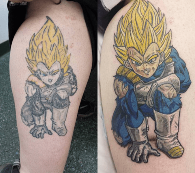 Tatuaje de Vegeta de Dragon Ball