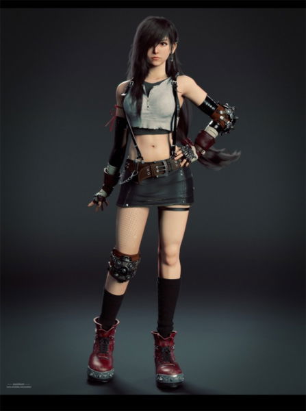 Tifa Fan FFVII Remake Frente