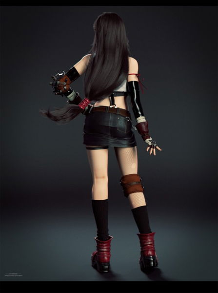 Tifa Fan FFVII Remake Espalda