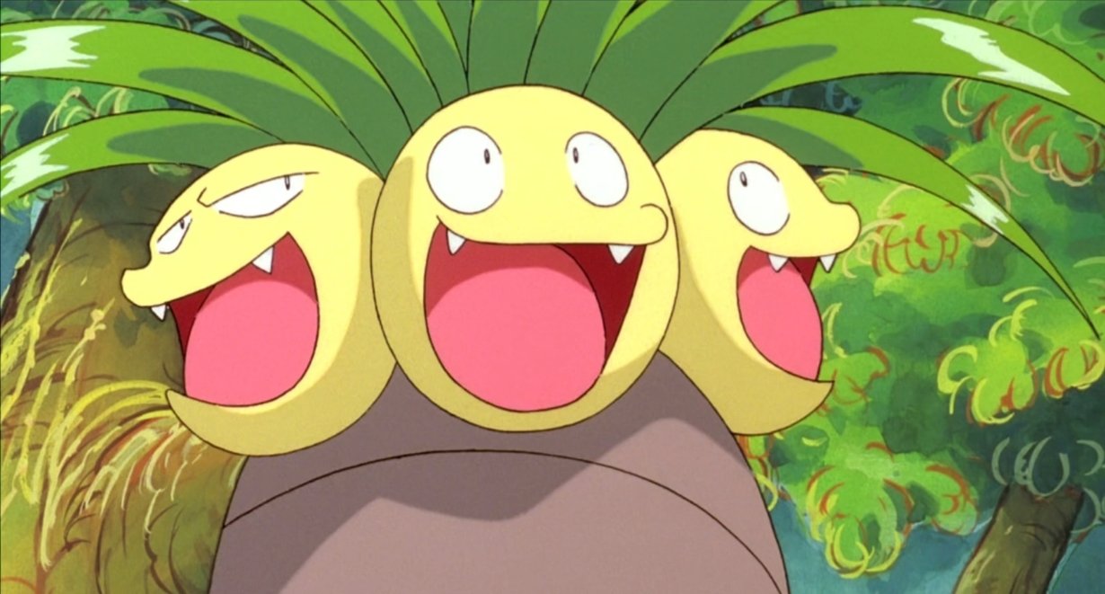 Exeggutor es un Pokémon con unas caras muy de Saitama