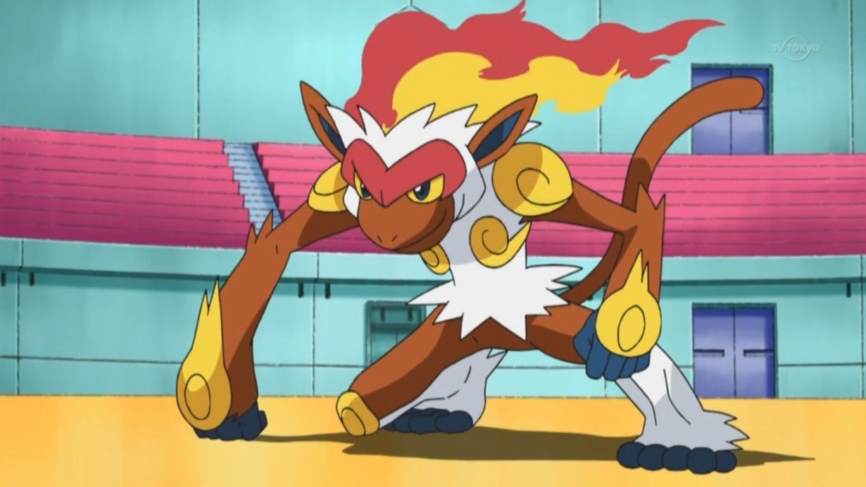 Infernape es un Pokémon Lucha y Fuego