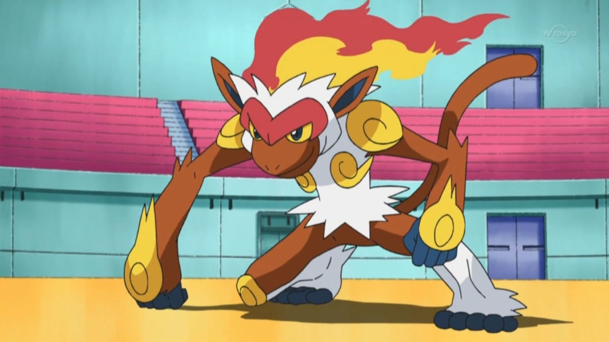 Infernape es un Pokémon Lucha y Fuego