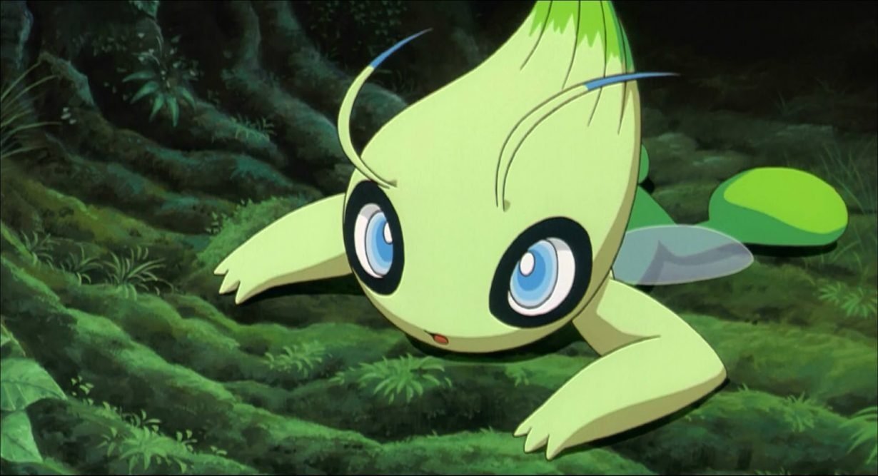 Celebi es un Pokémon Legendario que se hizo amigo del Profesor Oak