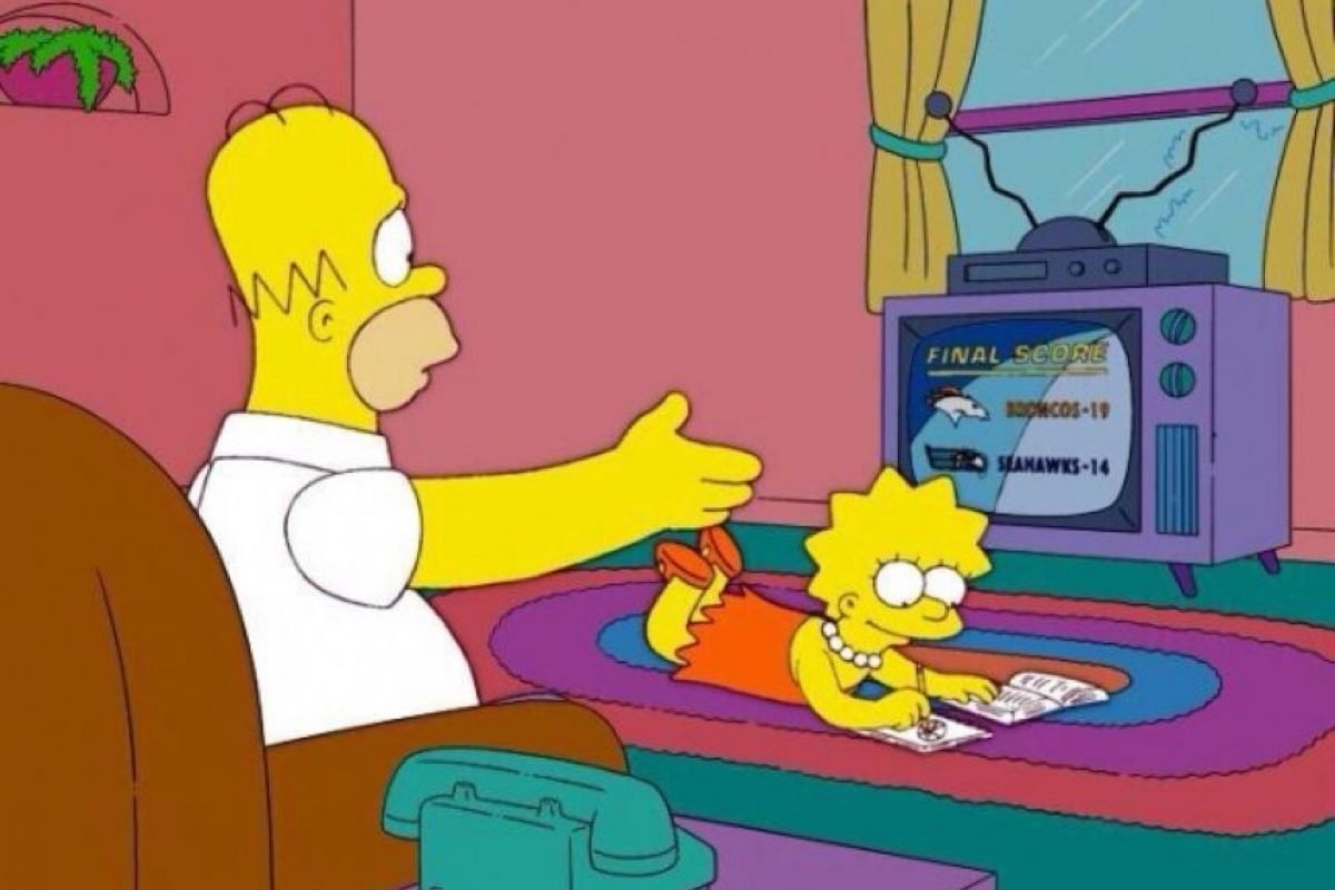 Homer y Lisa televisión