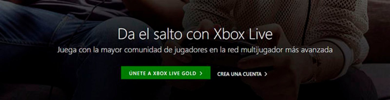 Acceso para crear una cuenta en Xbox Live