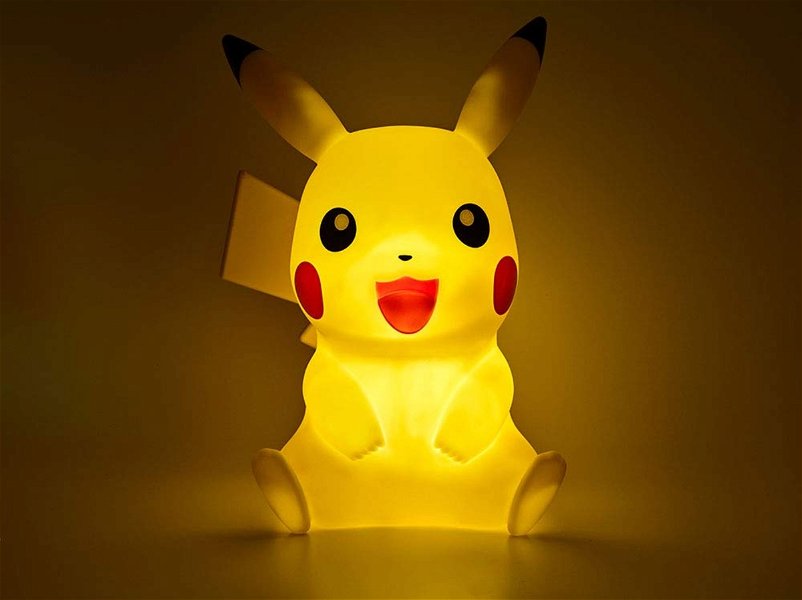 Lámpara de Pikachu, producto original Pokémon