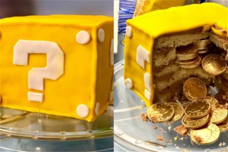 Esta tarta rellena de monedas es la sorpresa perfecta para los fans de Super Mario