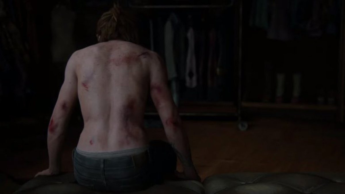 Ellie herida en The Last of Us Part II