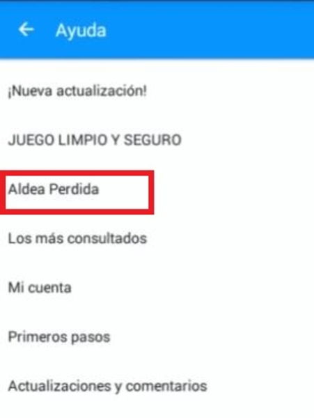 Recuperar aldea perdida