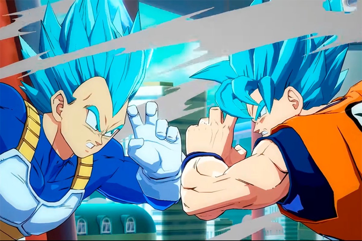 Vegeta y Goku en Dragon Ball FighterZ