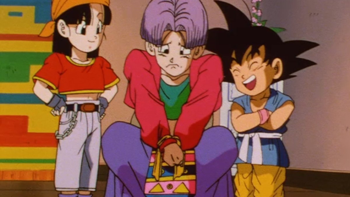 Pan, Trunks y Goku