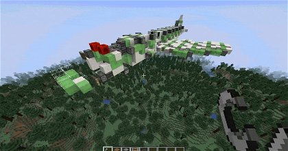 Un jugador ha creado un avión en Minecraft y es ciertamente inquietante
