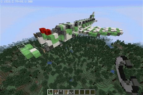 Un jugador ha creado un avión en Minecraft y es ciertamente inquietante