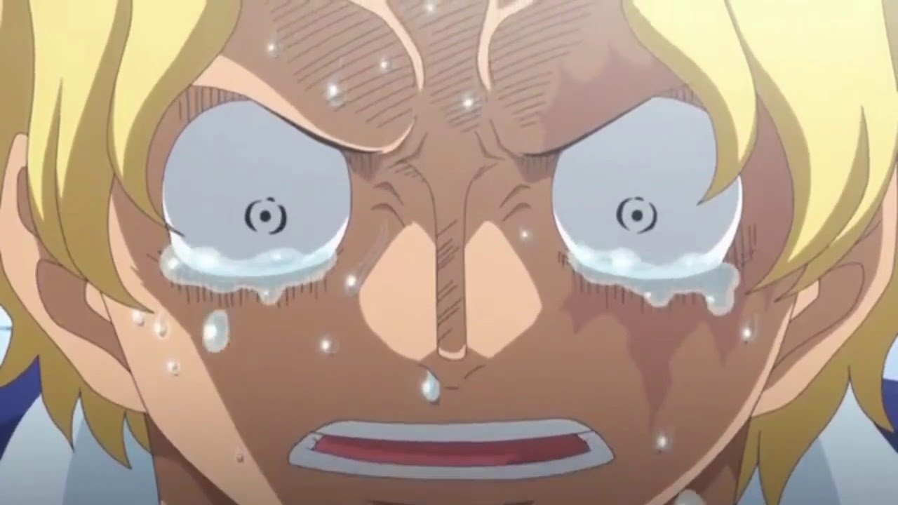 Sabo de One Piece, llorando