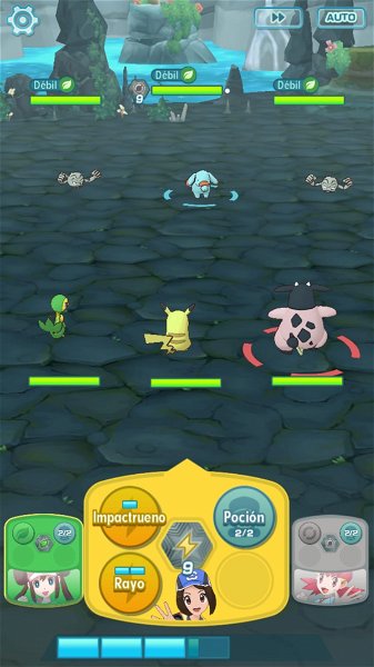 captura Pokémon Masters combate