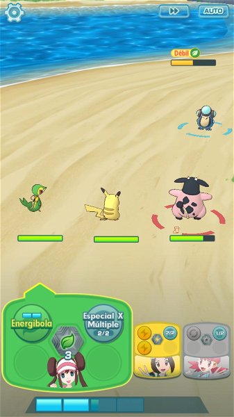 captura Pokémon Masters combate