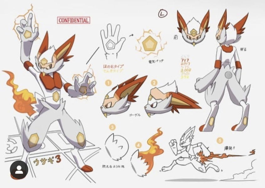 Digievolución del Pokémon Fuego Scorbunny