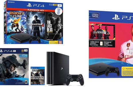 Todos los packs de PS4 + juegos con 70€ de descuento por tiempo limitado Todos los packs de PS4 + juegos con 70€ de descuento por tiempo limitado