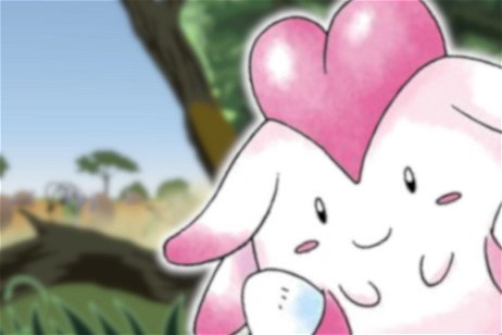 Así era el Pokémon Blissey en su versión original: una cabeza de corazón y dos huevos para incubar