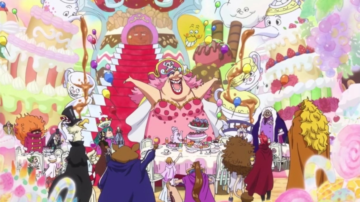 Fiesta del té con Big Mom en One Piece