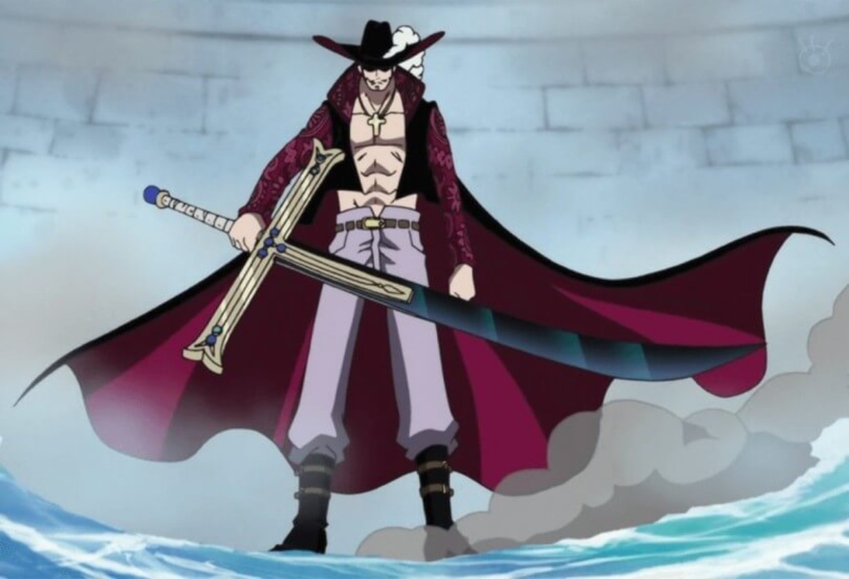 Dracule Mihawk is a swordsman from One Piece.
